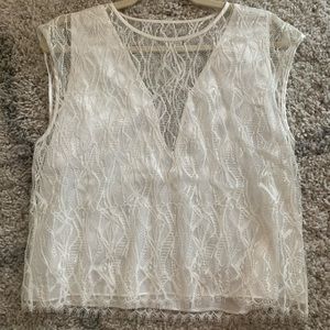 White lace camisole